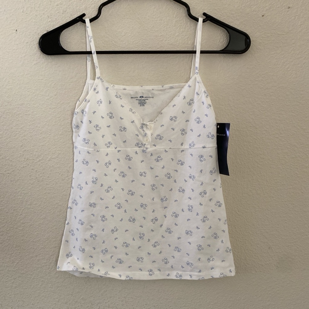 Brandy melville Tiffany teddy bear tank
